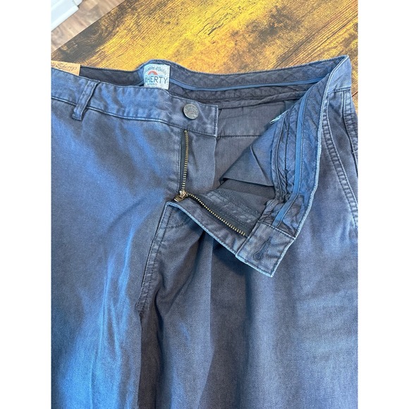 NWT Faherty pants men’s size 38x33 blue chino jeans casual stretch - Picture 3 of 8